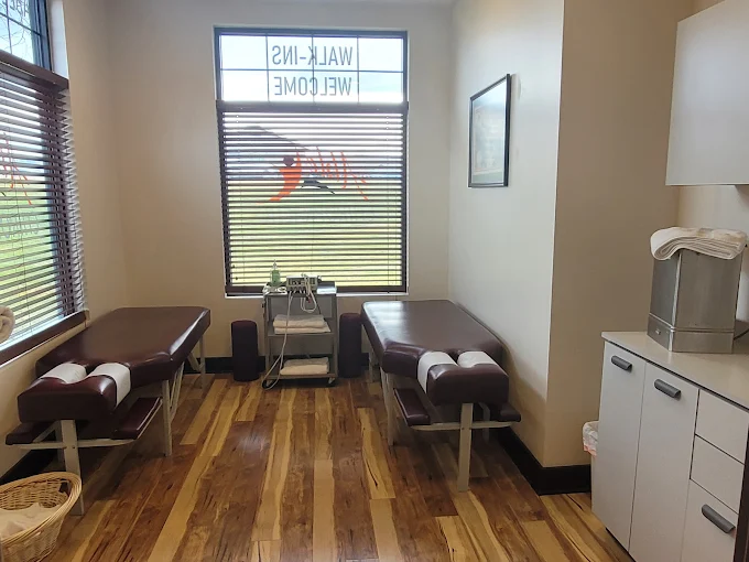 Inside the Able Chiropractic clinic on West Main Street